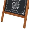 Wooden A-Board Tall with Steel Board, 59 x 119 cm #5