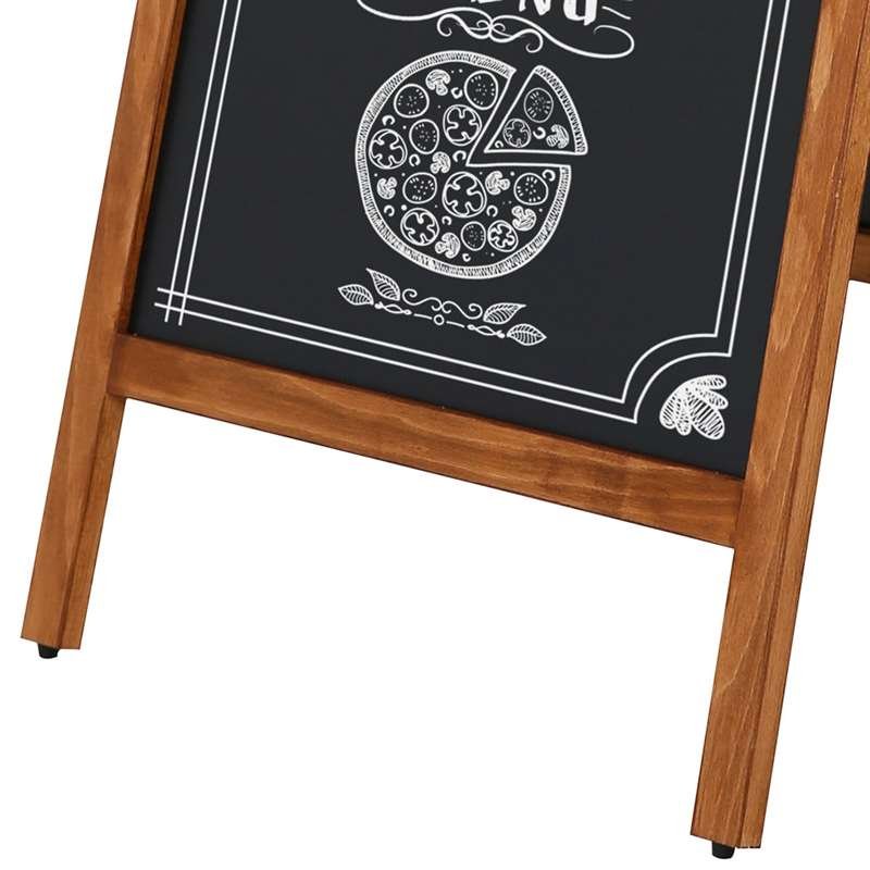 Wooden A-Board Tall with Steel Board, 59 x 119 cm
