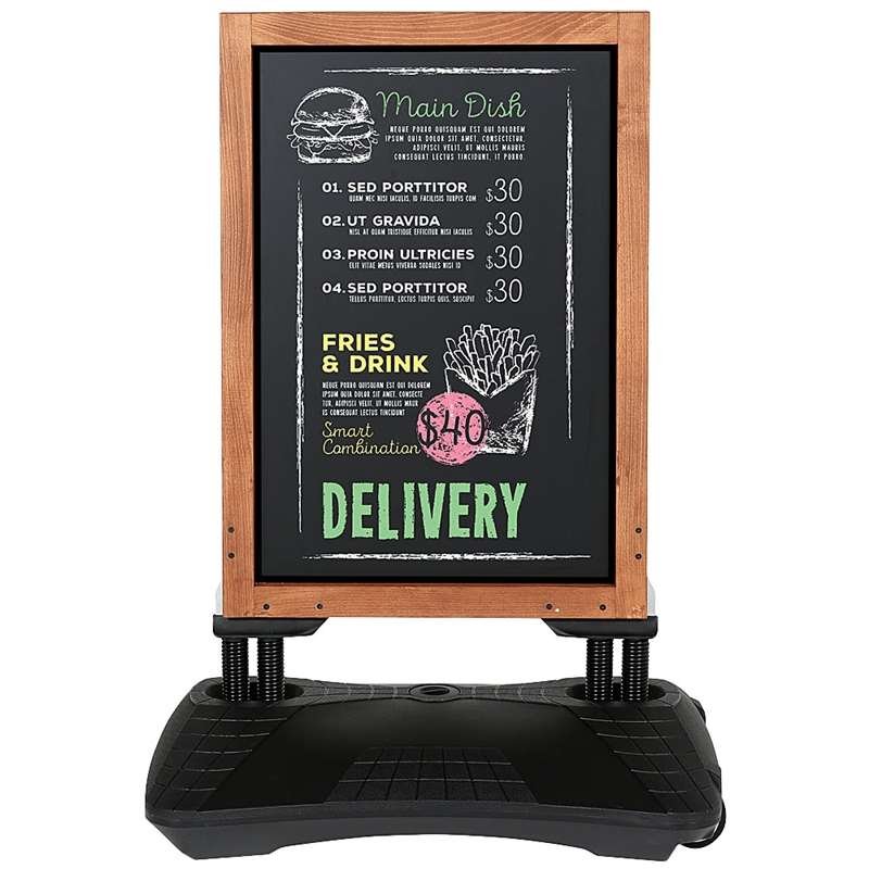 Wooden Wind-Sign Waterbase with Steel Board