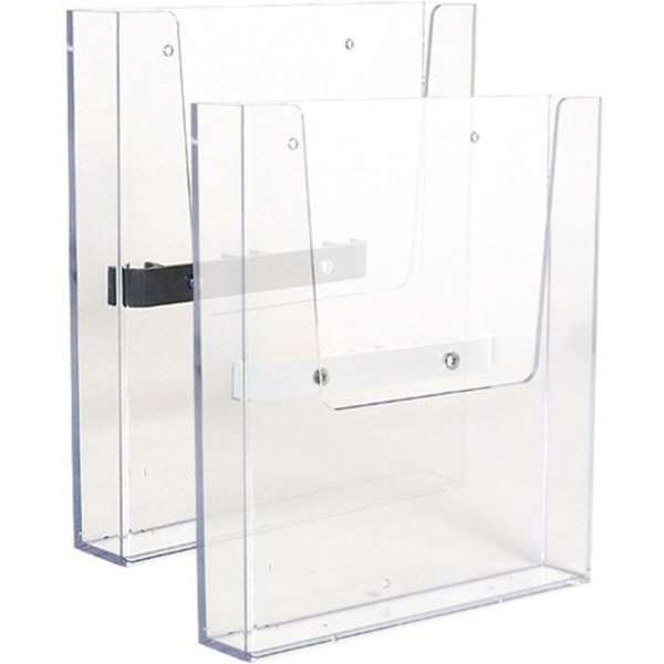 Acrylic holder for A4 brochures, incl. black fitting for Crown Truss 15