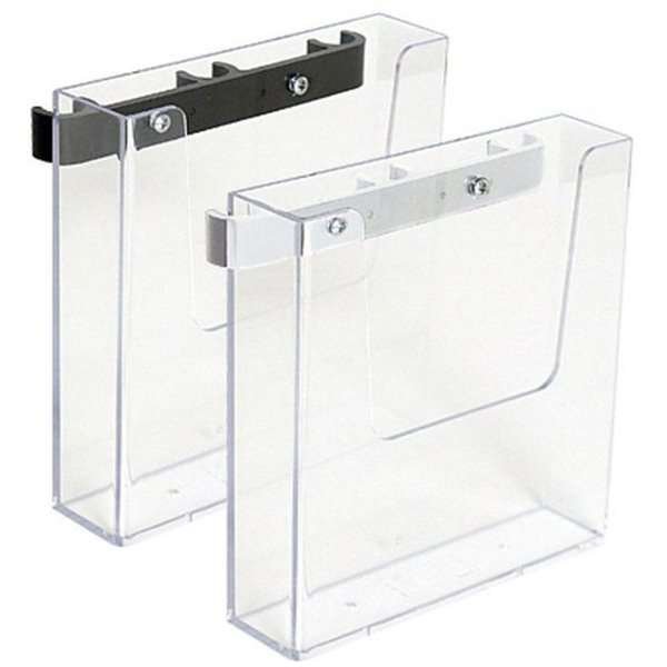 Acrylic holder for A5 brochures, with black fitting for Crown Truss 15