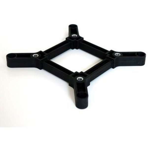 Crown Truss Single Banner, 15 x 15 cm, black exhibition wall #18