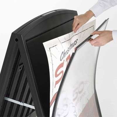 Compact Plast A-board, black, A1