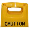 Caution Board, yellow, texted with 