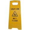 Caution Board, yellow, texted with 
