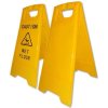 Caution Board, yellow, texted with 