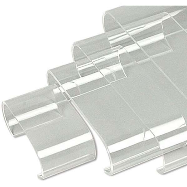 Nesting Shelves Rounded x 4, clear acrylic