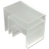Nesting Frosted Shelves x 3, matt acrylic #2