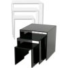 Nesting Shelves x 3, black, acrylic #4