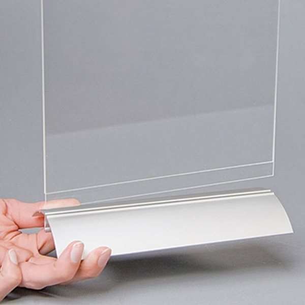 Swing Wing, horizontal, alu base with A4 acrylic holder