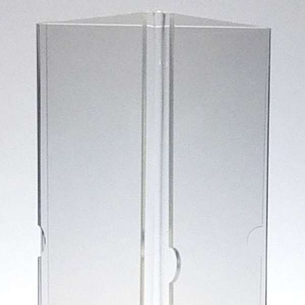 Triangle Menuholder, acrylic, 3 x M65