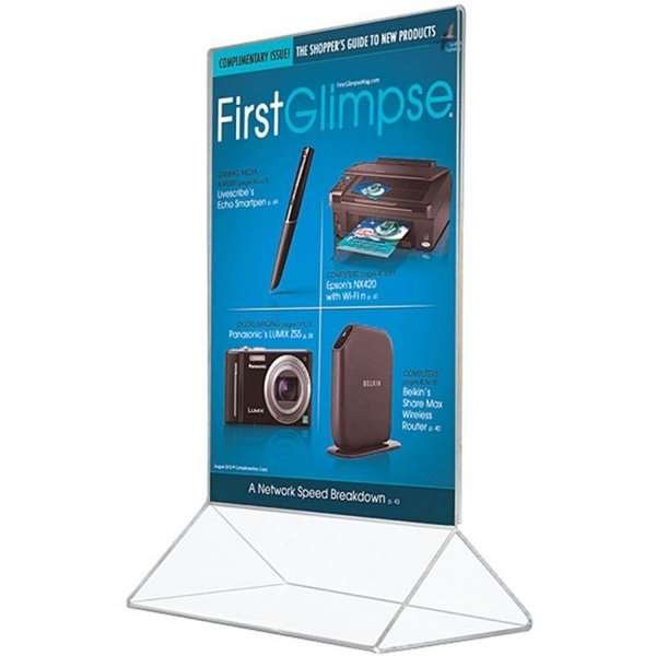 Delta Menuholder, vertical, acrylic, A4