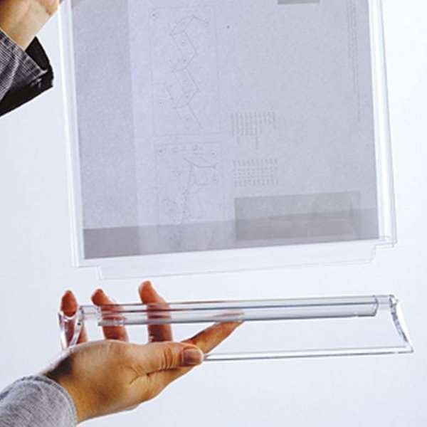 Upright Menuholder, acrylic, A4