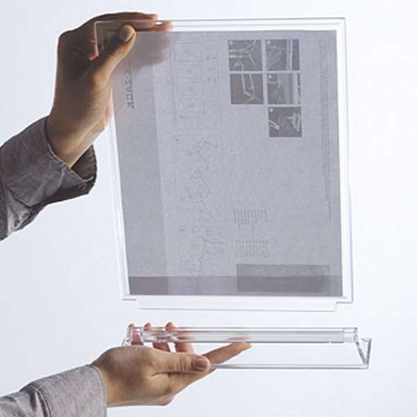 Upright Menuholder, acrylic, A4