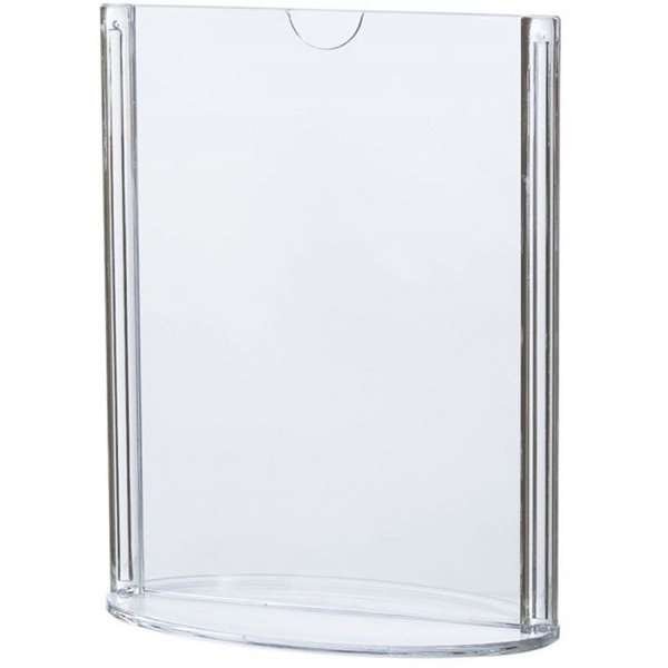 Oval Leaflet Menuholder, acrylic, A4