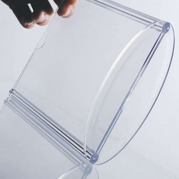 Oval Leaflet Menuholder, acrylic, A5