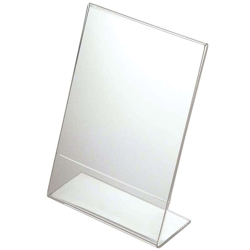 L-Menuholder, vertical A4 acrylic display