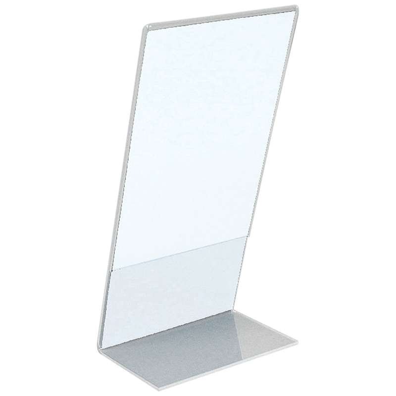 L-Menuholder, vertical A6 acrylic display