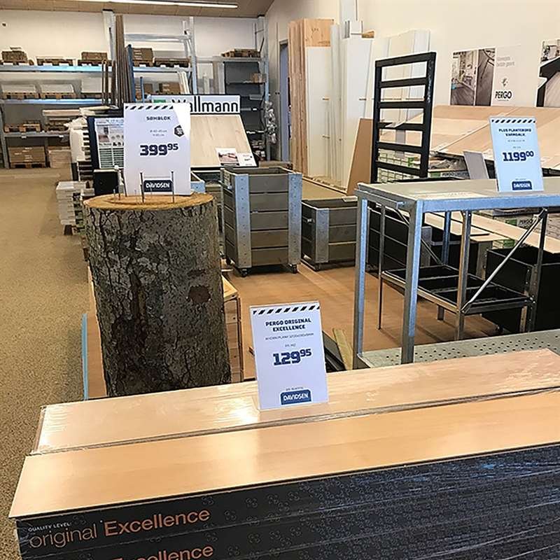 L-Menuholder, vertical A4 acrylic display