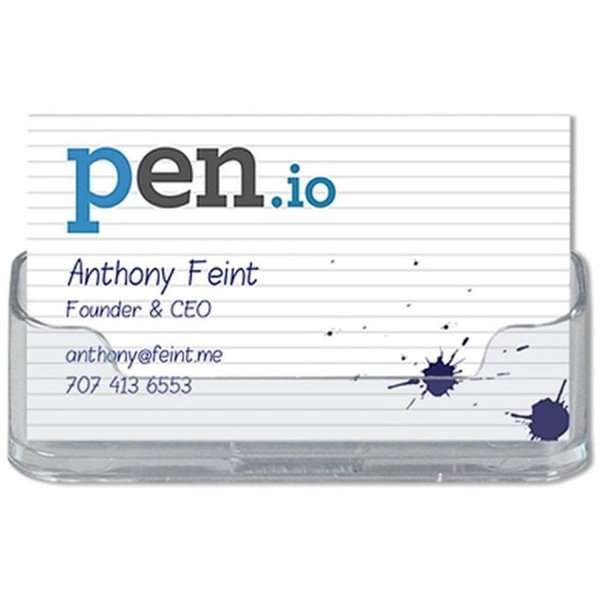 Business Card holder  - rounded -  horizontal