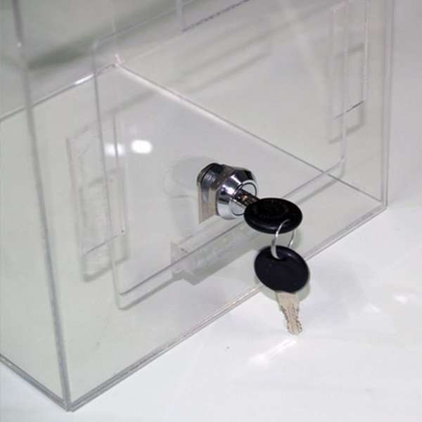 Tip Box Square, clear acrylic