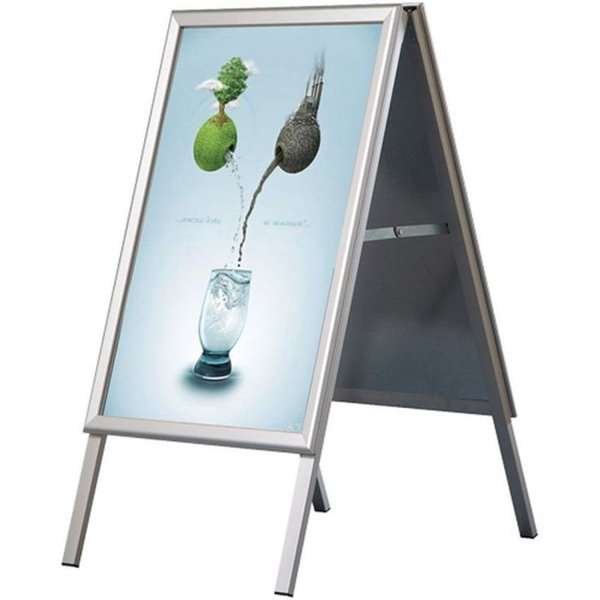 Alu-Line Standard Pavement Board, silver, 70 x 100 cm