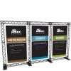 Crown Truss Triple Banner, 10 x 10 cm, black exhibition wall #1