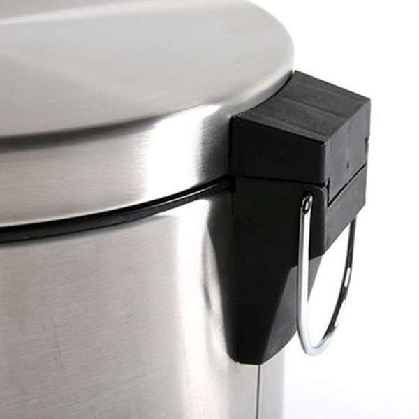 Pedal Trash Can, 20 L - Silver