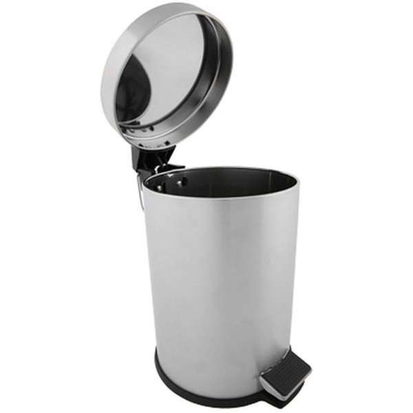 Pedal Trash Can, 20 L - Silver