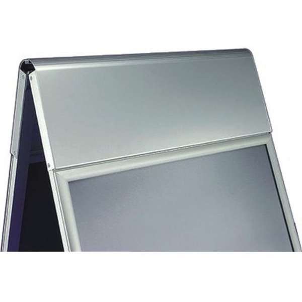 Alu-Line Logo-change Gadeskilt, silver, A1