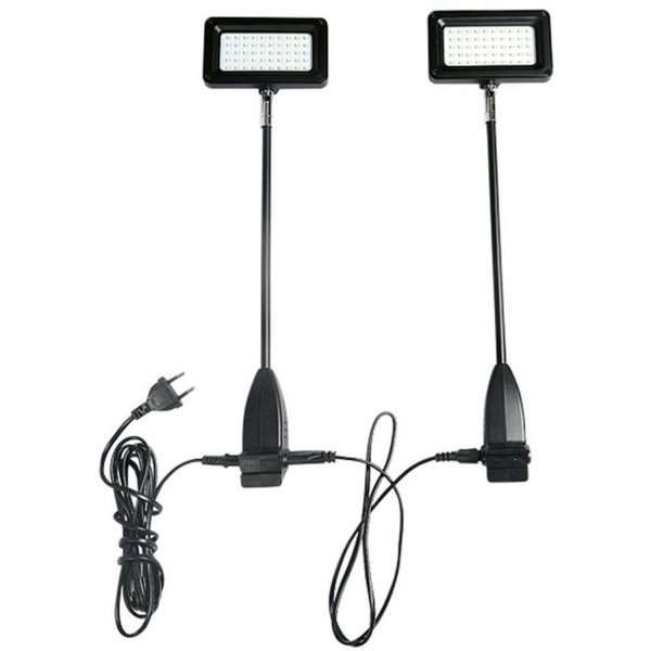 LED spots, 2 pcs. black, 15W, incl. holders for Crown Truss 10 x 10 cm