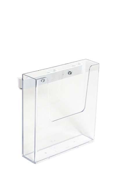 CROWN TRUSS 10x10, Brochure dispenser A5 with fitting - white