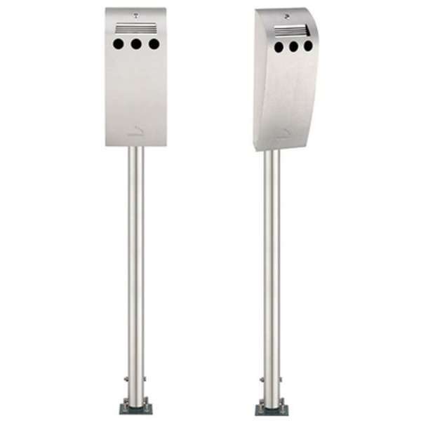 Pole Stand, dark grey laquered, 115 cm