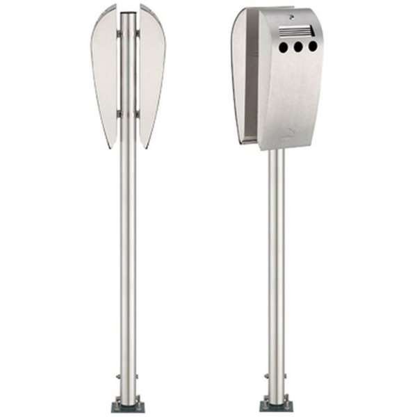 Pole Stand, dark grey laquered, 115 cm