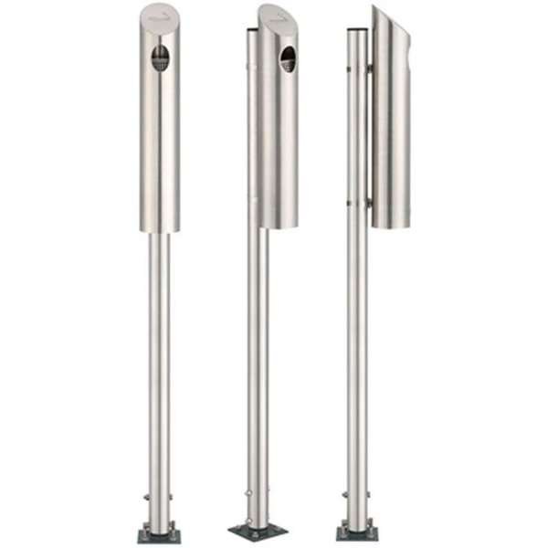 Pole Stand, dark grey laquered, 115 cm
