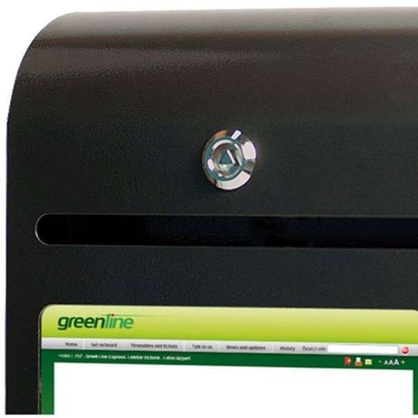 Suggestion Box with A4 Info, black mailbox