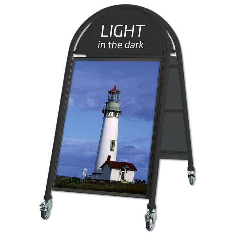 New Gotik Lux Pavement Board, black, A1