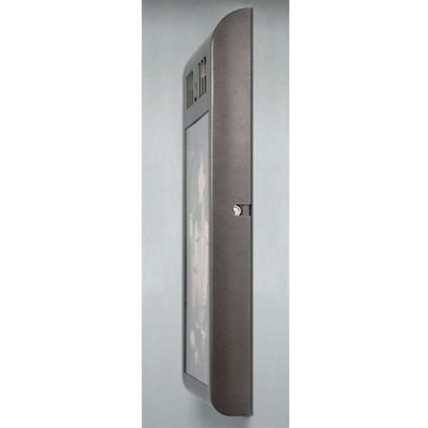 Cigarette Bin Curved A3 Info, for outdoor use, 3,3 l