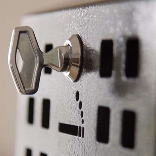 Cigarette Bin Square, for outdoor use, black, 1,6 l