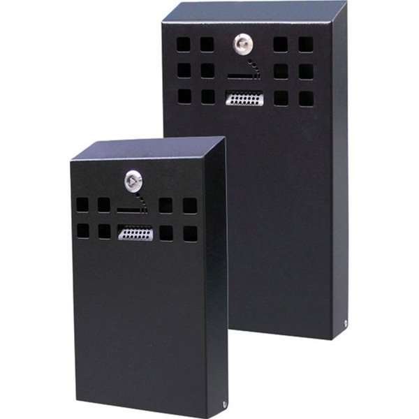 Cigarette Bin Square, for outdoor use, black, 1,6 l