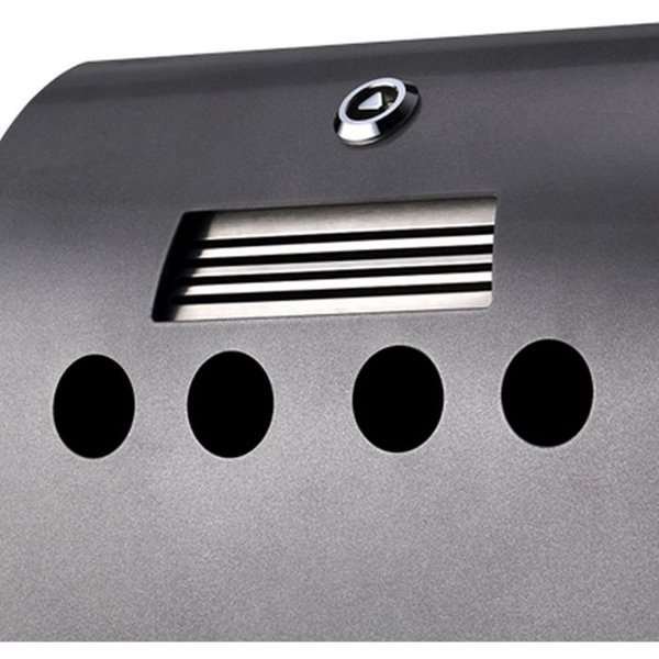 Cigarette Bin Convex, grey coated, 2,1 l