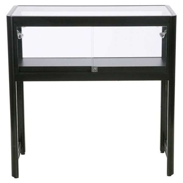 Showcase Desk Duo, black, with LED spots