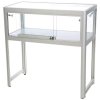 Showcase Desk Duo, silver, with LED spots #4
