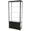 Showcase Tower Duo, black, with storage and LED spots #6