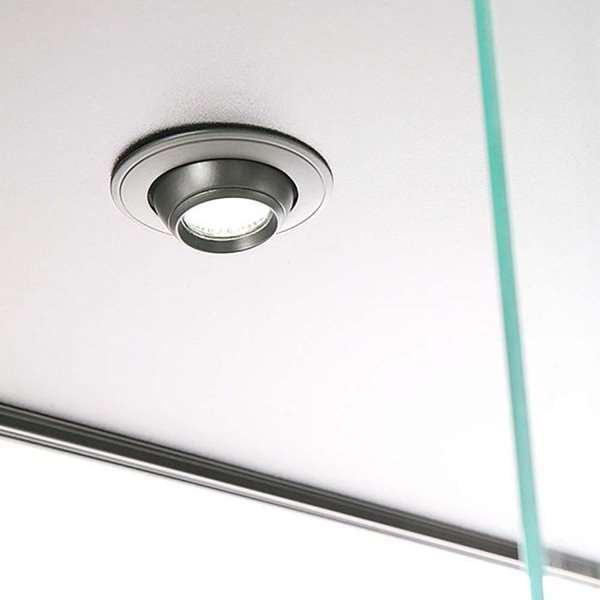 Showcase Tower Duo, black, with LED spots