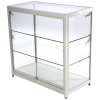 Showcase Counter Duo, silver, with LED spots #1