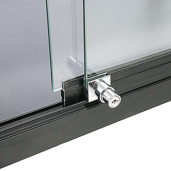 Showcase Counter Duo, black, with LED spots