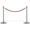 Red rope with silver hooks for Crowd Barrier stands #3