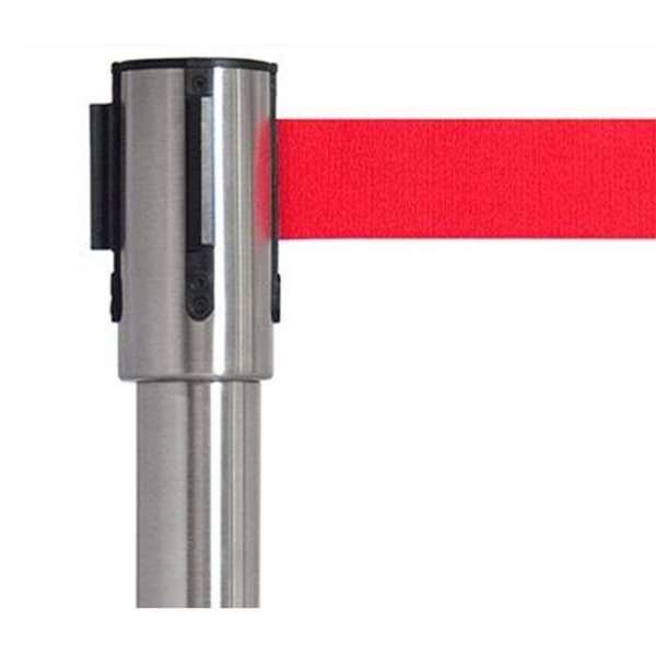 Crowd control belt dispenser wall, red
