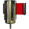 Crowd Control System, pole with Red belt. Gold System #3